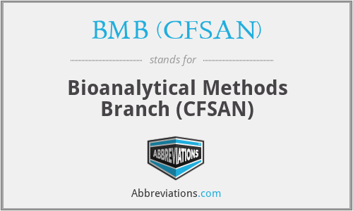 BMB (CFSAN) - Bioanalytical Methods Branch (CFSAN)